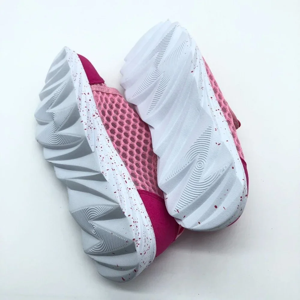JMN Girls Mesh Sneakers Water Shoes Lightweight Hook & Loop Pink 35 US 3